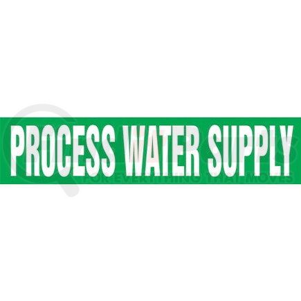 54310 by JJ KELLER - Process Water Supply Pipe Marker - ASME/ANSI - Green, Self-Stick Vinyl, 1" x 8"