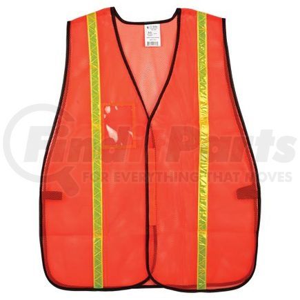 58048 by JJ KELLER - Safegear™ Non-Certified Safety Vest, Hook & Loop Closure, with 1" PVC Tape, Orange