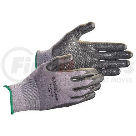 58084 by JJ KELLER - J. J. Keller SAFEGEAR Flat Dip Nitrile Foam Grip-Dot Palm Nylon Knit Gloves - Medium Gloves, Sold as 1 Pair