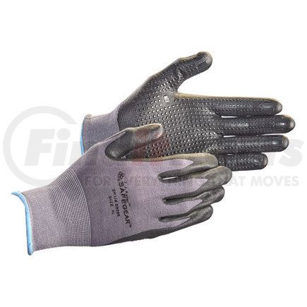 58086 by JJ KELLER - J. J. Keller SAFEGEAR Flat Dip Nitrile Foam Grip-Dot Palm Nylon Knit Gloves - X-Large Gloves, Sold as 1 Pair