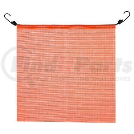 58102 by JJ KELLER - Warning Flag, Orang, with Vinyl Mesh and Bungee Cord