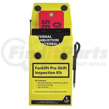 58199 by JJ KELLER - Internal Combustion Counterbalance Forklift Pre-Shift Checklist Kit - Pre-Shift Checklist Kit