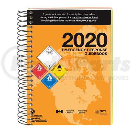 58258 by JJ KELLER - 2020 Emergency Response Guidebook (ERG) - 2020 Standard Size, Spiral Bound (English)