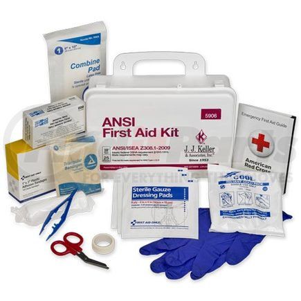 JJ Keller 5906 25-Person First Aid Kit - Contains 159 First Aid Items