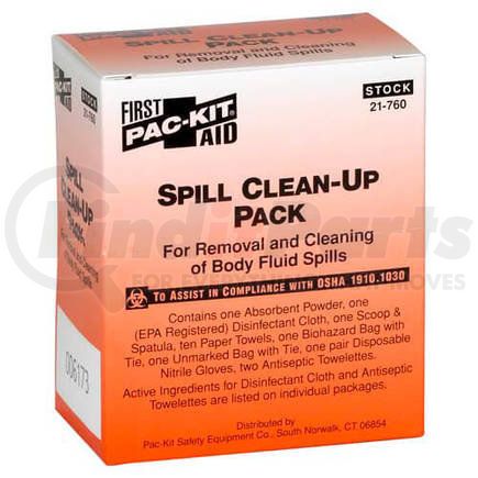 5910 by JJ KELLER - Bloodborne Pathogens Spill Clean-Up Kit - Spill Clean-Up Kit - Refill Pack Only