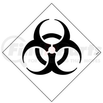 59118 by JJ KELLER - HazCom Symbol Package - Biohazard - Biohazard - 7-1/2" x 7-1/2"