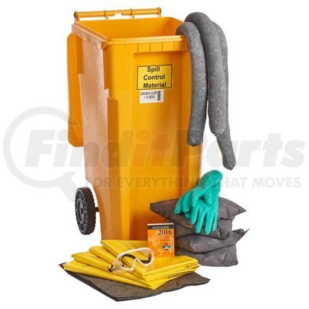 58831 by JJ KELLER - 30-Gallon Wheeled Universal Spill Kit - 30-Gallon Spill Kit