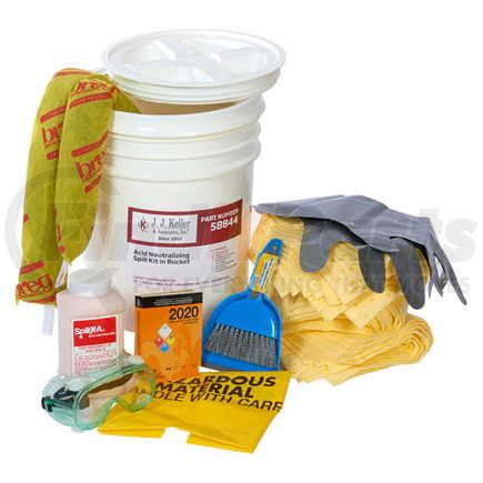 58844 by JJ KELLER - Battery Acid Spill Kit in 5-Gallon Bucket - Battery Acid Spill Kit