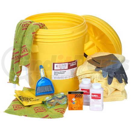 58845 by JJ KELLER - Battery Acid Spill Kit in Overpack Drum - Battery Acid Spill Kit