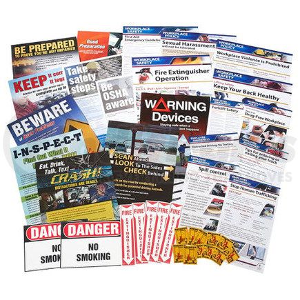 59392 by JJ KELLER - Transportation Small Industry Safety Poster Bundle - Safety Poster Bundle