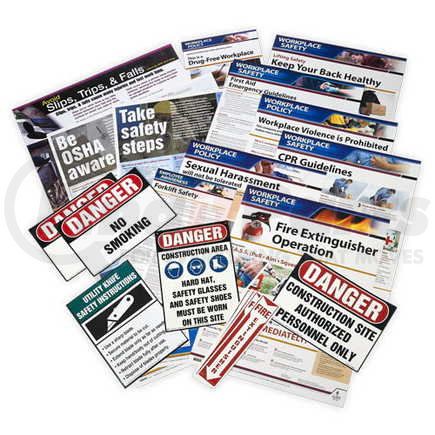 59506 by JJ KELLER - Construction Small Industry Safety Poster Bundle - Safety Poster Bundle