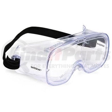59808 by JJ KELLER - J. J. Keller™ SAFEGEAR™ Direct Vent Safety Goggles - Clear Frame, Clear Lens