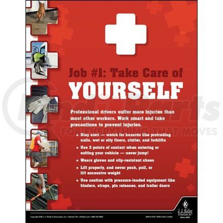 60414 by JJ KELLER - Take Care of Yourself - Motor Carrier Safety Poster - Take Care of Yourself