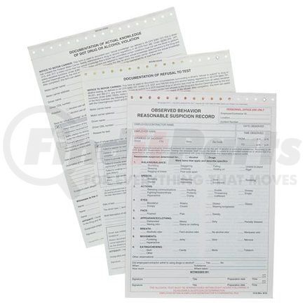 60449 by JJ KELLER - Drug and Alcohol Violation Forms Combo Pack - Drug & Alcohol Forms Pack