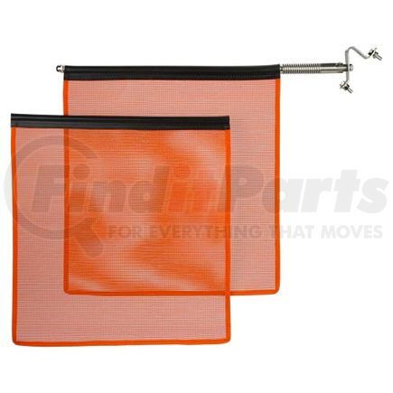 60492 by JJ KELLER - Heavy-Duty Warning Flag Mesh Vinyl Kit - Warning Flag - Orange Mesh Vinyl Kit