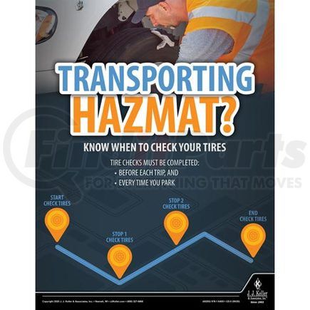 60293 by JJ KELLER - Transporting Hazmat - Hazmat Transportation Poster - Transporting Hazmat