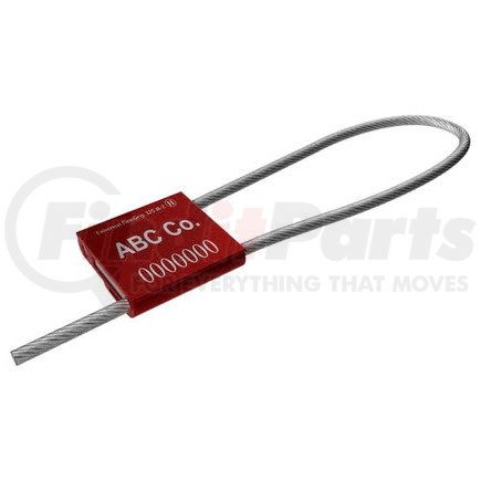 55520 by JJ KELLER - FlexiGrip™ 325M 3.25 mm Cable Seal - 14" Red - Personalized