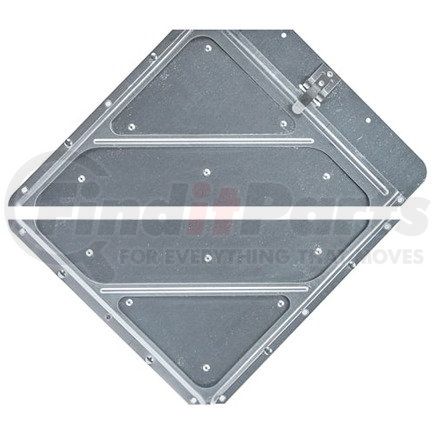 55721 by JJ KELLER - Heavy-Duty Riveted Split Aluminum Placard Holder - Placard Holder - Unpainted