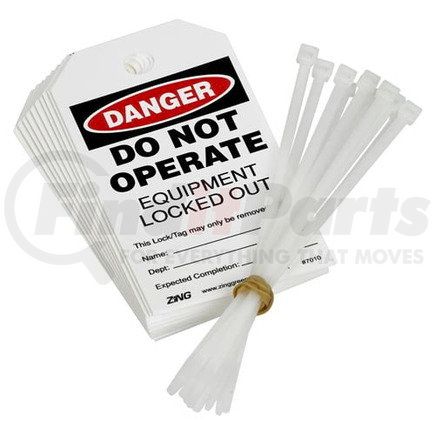 56467 by JJ KELLER - Danger: Do Not Operate, Equipment Locked Out Lockout Tag - Danger: Do Not Operate Lockout/Tagout Safety Tag