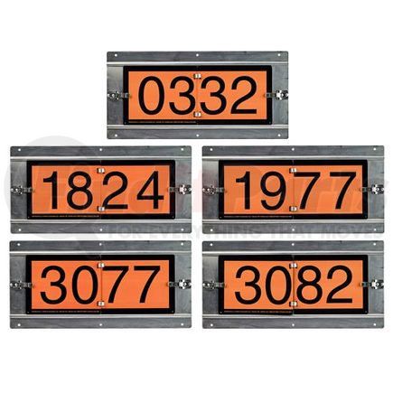 56525 by JJ KELLER - Orange ID Number 5-Panel Flip Set - 5-Panel Flip Set