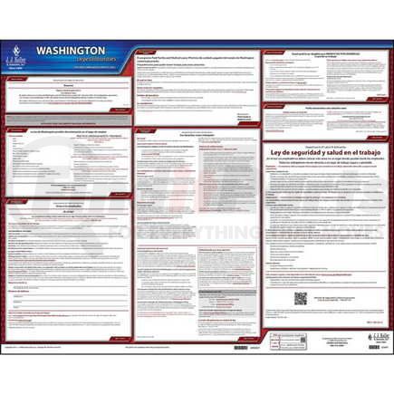 62941 by JJ KELLER - 2022 Washington & Federal Labor Law Posters - State Only Poster (Spanish)