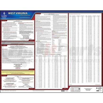 62949 by JJ KELLER - 2022 West Virginia & Federal Labor Law Posters - State Only Poster (Spanish)