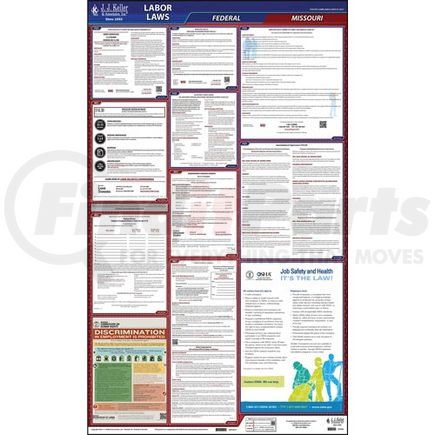 62840 by JJ KELLER - 2022 Missouri & Federal Labor Law Posters - All-In-One State & Federal Poster (English)