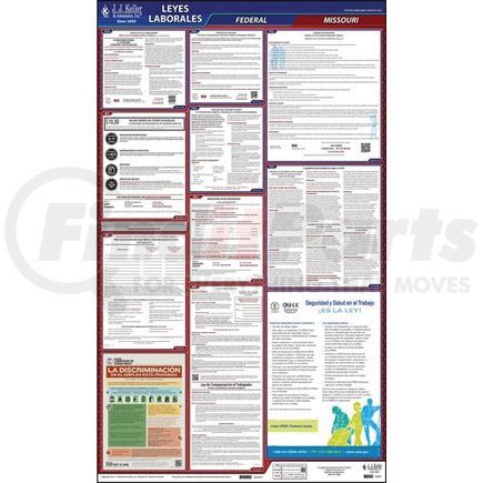 62841 by JJ KELLER - 2022 Missouri & Federal Labor Law Posters - All-In-One State & Federal Poster (Spanish)