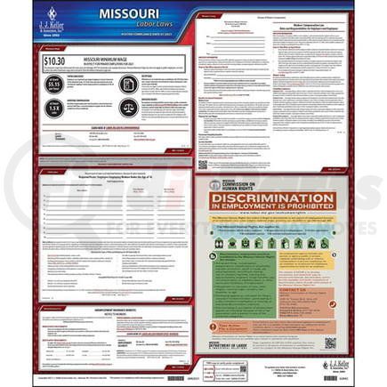 62842 by JJ KELLER - 2022 Missouri & Federal Labor Law Posters - State Only Poster (English)
