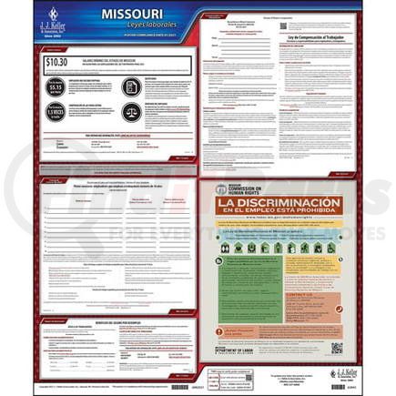 62843 by JJ KELLER - 2022 Missouri & Federal Labor Law Posters - State Only Poster (Spanish)