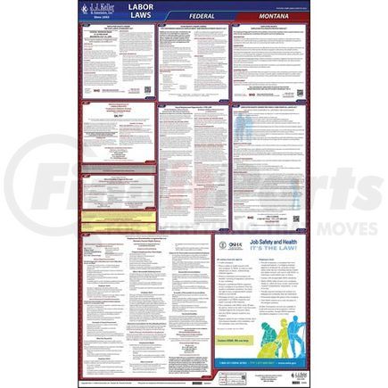 62848 by JJ KELLER - 2021 Montana & Federal Labor Law Posters - All-In-One State & Federal Poster (English)