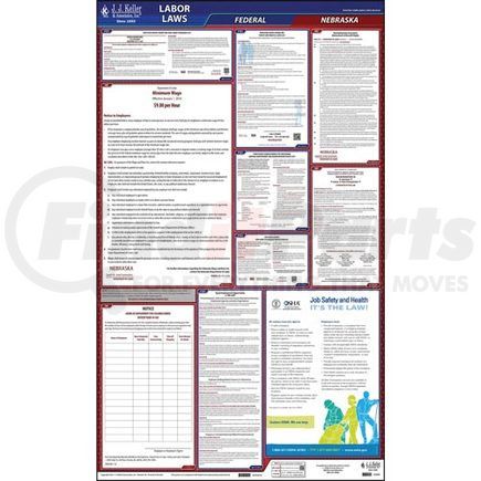 62860 by JJ KELLER - 2022 Nebraska & Federal Labor Law Posters - All-In-One State & Federal Poster (English)