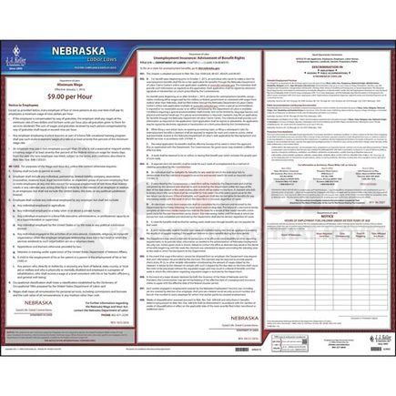 62862 by JJ KELLER - 2022 Nebraska & Federal Labor Law Posters - State Only Poster (English)