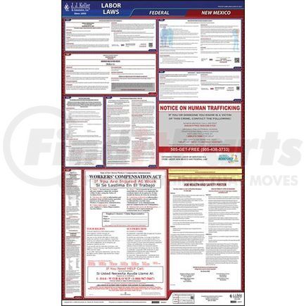 62872 by JJ KELLER - 2021 New Mexico & Federal Labor Law Posters - All-In-One State & Federal Poster (English)