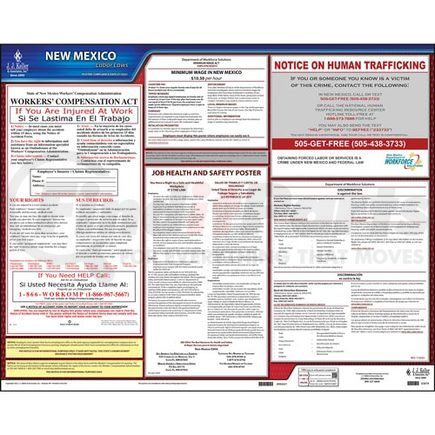 62874 by JJ KELLER - 2021 New Mexico & Federal Labor Law Posters - State Only Poster (English)