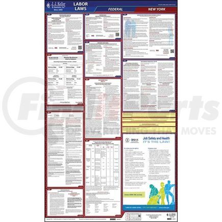 62878 by JJ KELLER - 2021 New York & Federal Labor Law Posters - All-In-One State & Federal Poster (English)