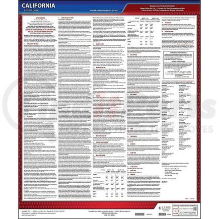 62969 by JJ KELLER - California IWC Wage Orders - English - #16 (Certain On-Site Construction, Drilling, Logging, Mining Occupations)