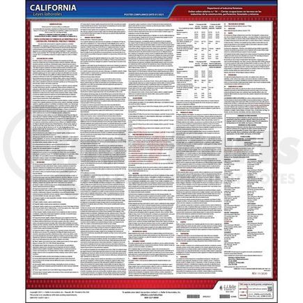 62986 by JJ KELLER - California IWC Wage Orders - Spanish - #16 (Certain On-Site Construction, Drilling, Logging, Mining Occupations)