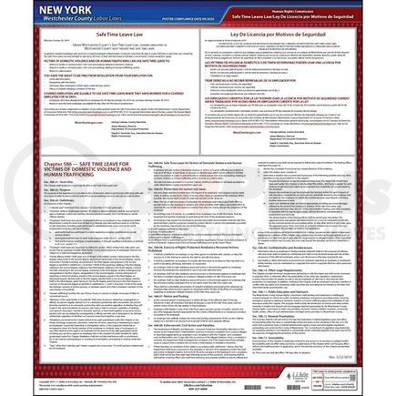 63059 by JJ KELLER - New York / Westchester County Earned Sick Leave Poster - Laminated Poster