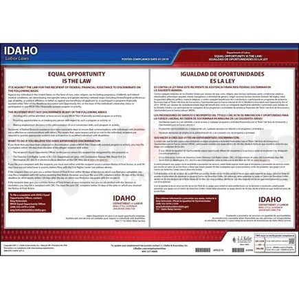 63094 by JJ KELLER - Idaho EEO Poster - Laminated Poster