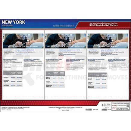 63116 by JJ KELLER - New York Nail Salon Poster - Laminated Poster