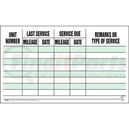 63433 by JJ KELLER - Maintenance Wall Chart - 40" x 24"