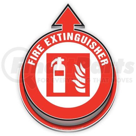63456 by JJ KELLER - Fire Extinguisher Located Here 3D Floor Decal
