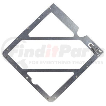 63620 by JJ KELLER - Universal Aluminum Placard Holder without Back Plate - Placard Holder Without Back Plate