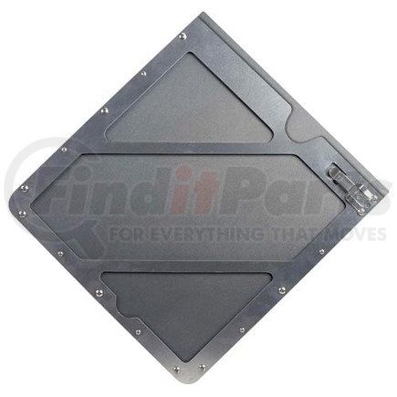 63641 by JJ KELLER - Universal Aluminum Placard Holder with Back Plate - Placard Holder With Back Plate