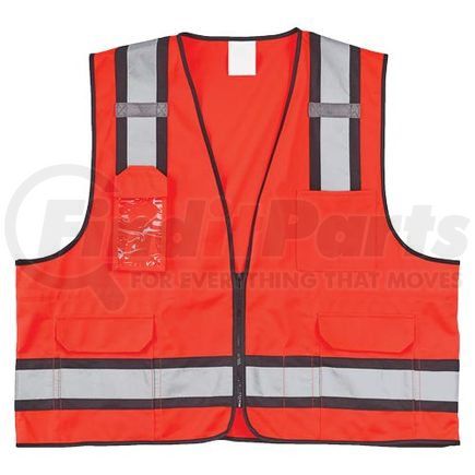 64341 by JJ KELLER - J. J. Keller SAFEGEAR Colored Safety Vest - Zipper Closure - Red S/M Safety Vest