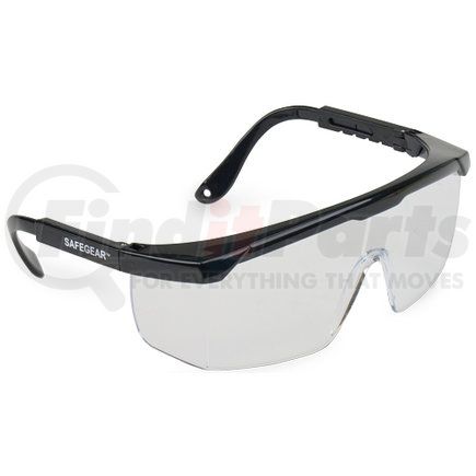 64404 by JJ KELLER - J. J. Keller™ SAFEGEAR™ Safety Glasses with Side Protection - Black Frame, Clear Lens
