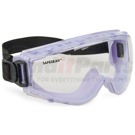 64412 by JJ KELLER - J. J. Keller™ SAFEGEAR™ Adjustable Molded Safety Goggles - Clear Frame, Clear Lens