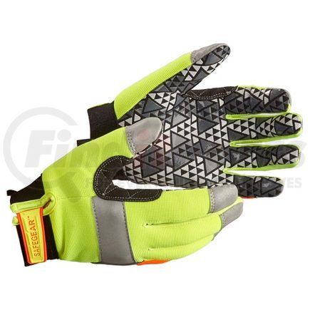64513 by JJ KELLER - J. J. Keller™ SAFEGEAR™ Hi-Vis Dexterity Grip Gloves - Large Gloves, Sold as 1 Pair