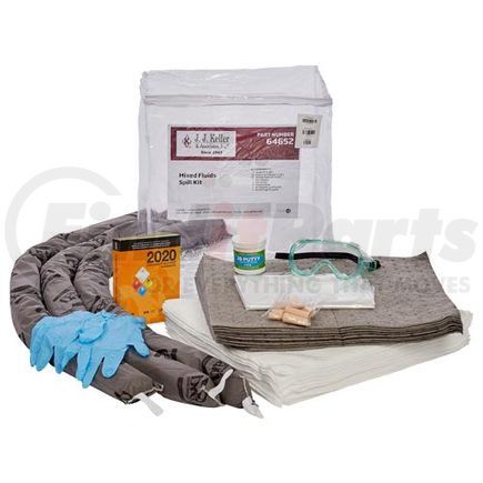 64652 by JJ KELLER - 10.6-Gallon Mixed Fluids Truck Spill Kit with Wooden Plugs & Putty - Universal & Oil-Only